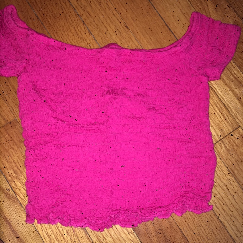 Pink crop top !!